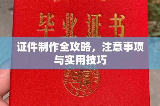 赫山证件制作全攻略，注意事项与实用技巧